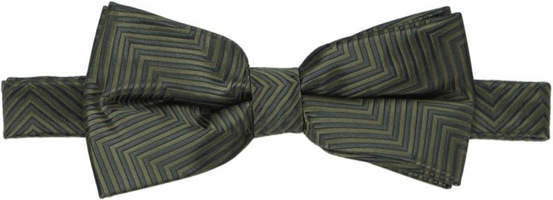 tiemart Pre-Tied Adjustable Men's Band Collar Bow Tie - Image 2